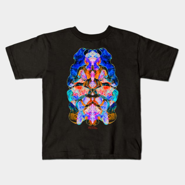 meditation psychedelic fantasy Kids T-Shirt by MetaRagz